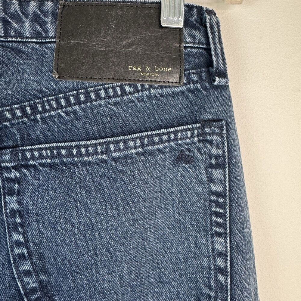 Rag & Bone Andi High Rise Ankle Wide Leg Jeans Women 27 Blue Dark Wash $268 NWOT - Picture 7 of 9